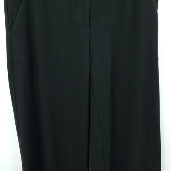 Diane Von Furstenberg Gavin Pants Wide Leg Stretch Ponte Mid-Rise 6 Black - Picture 13 of 16